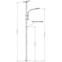 Parabola Galvanized Single Double