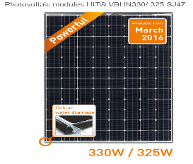 Panasonic HIT® 320 - 325 - 330 Watt